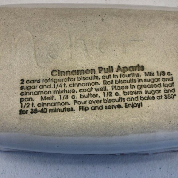 Neher "Clay In Motion" vintage Pottery Apple Design Loaf Baking Dish Recipe 1995 - Picture 2 of 10